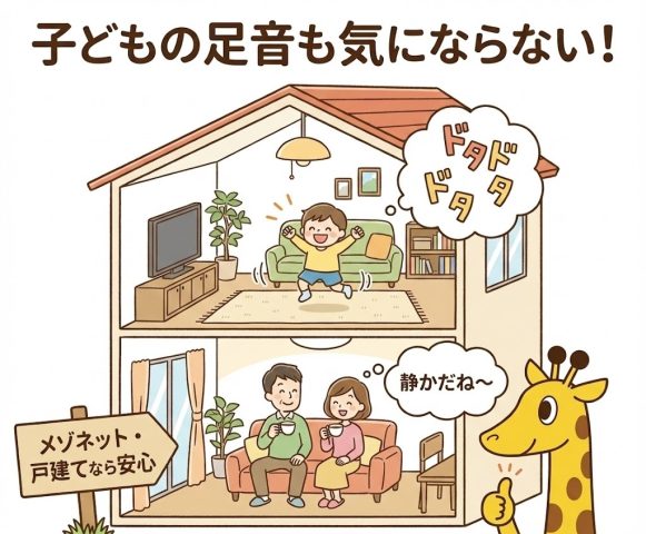 メゾネットなら「子どもの足音」も気にならない！