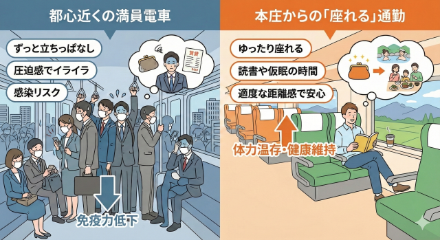 【風邪ひいてませんか？】通勤のストレスを減らして、元気に冬を越す方法