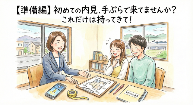 【準備編】初めての内見、手ぶらで来てませんか？これだけは持ってきて！