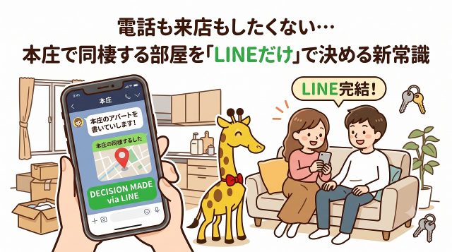 第1回(全3回)電話も来店もしたくない…本庄で同棲する部屋を「LINEだけ」で決める新常識