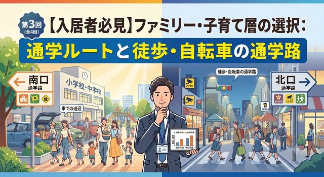 第3回(全4回):【入居者必見】ファミリー・子育て層の選択:通学ルートと教育環境のリアル